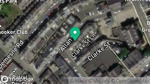 Map showing 15, ALLAN STREET, DOUGLAS, ISLE OF MAN, IM1 3DQ
