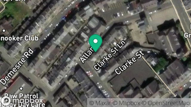 Map showing 17, ALLAN STREET, DOUGLAS, ISLE OF MAN, IM1 3DQ