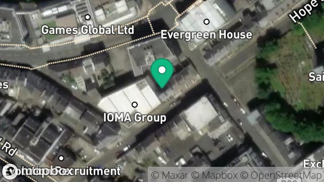 Map showing 28, HOPE STREET, DOUGLAS, ISLE OF MAN, IM1 1AP