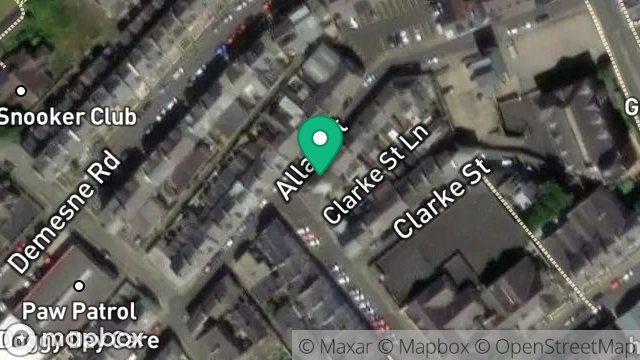 Map showing 19, ALLAN STREET, DOUGLAS, ISLE OF MAN, IM1 3DQ