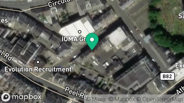Map showing 33, HOPE STREET, DOUGLAS, ISLE OF MAN, IM1 1AR