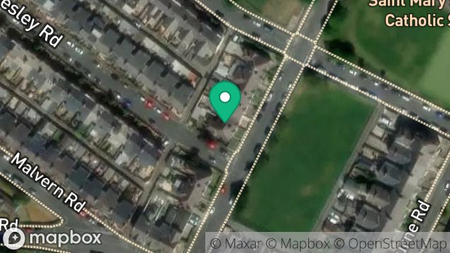 Map showing SUNNY GABLES, SOMERSET ROAD, DOUGLAS, ISLE OF MAN, IM2 5BA