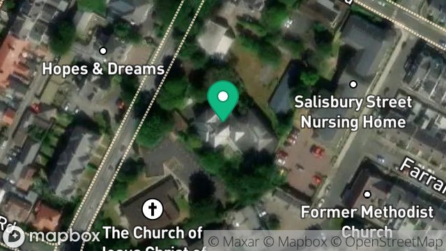 Map showing AFRICA HOUSE, WOODBOURNE ROAD, DOUGLAS, ISLE OF MAN, IM2 3AP