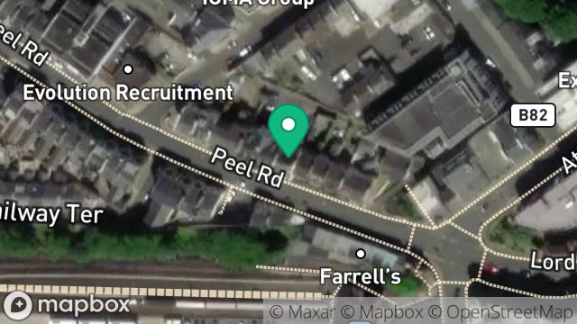 Map showing 10, PEEL ROAD, DOUGLAS, ISLE OF MAN, IM1 4LR