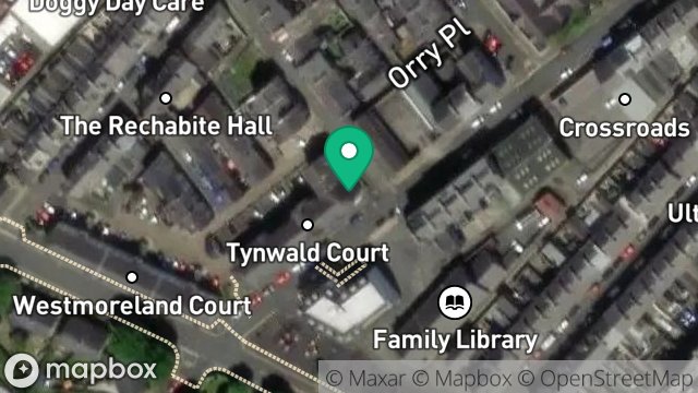 Map showing 28-32, TYNWALD STREET, DOUGLAS, ISLE OF MAN, IM1 1BH