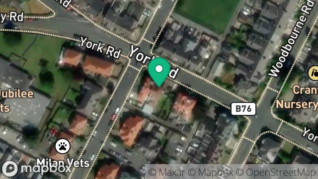 Map showing 40, YORK ROAD, DOUGLAS, ISLE OF MAN, IM2 3AX