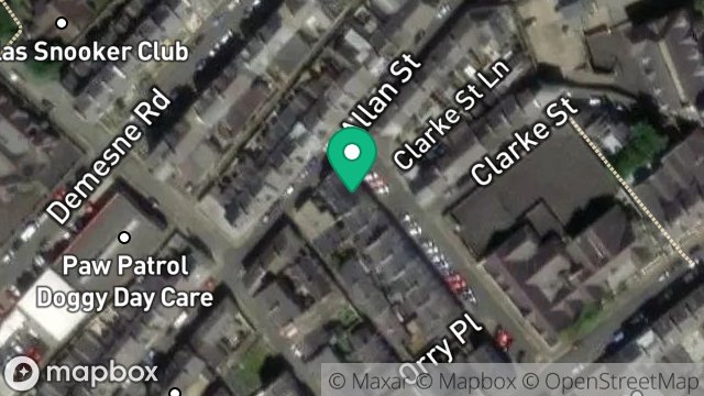 Map showing 11, PEVERIL STREET, DOUGLAS, ISLE OF MAN, IM1 1BT
