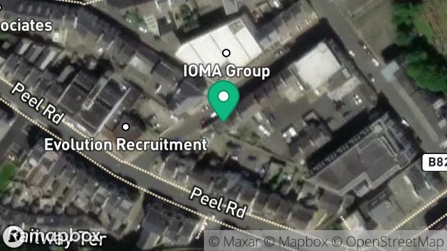 Map showing GARAGE, 37A, HOPE STREET, DOUGLAS, ISLE OF MAN, IM1 1AR