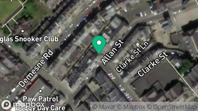 Map showing 24, ALLAN STREET, DOUGLAS, ISLE OF MAN, IM1 3DH