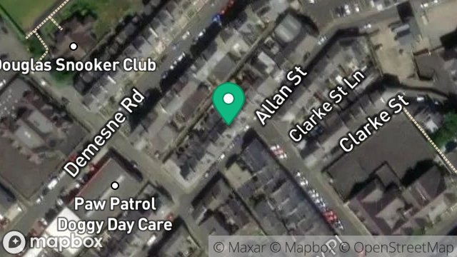 Map showing 30, ALLAN STREET, DOUGLAS, ISLE OF MAN, IM1 3DH