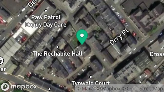 Map showing 7, ORRY STREET, DOUGLAS, ISLE OF MAN, IM1 1BW