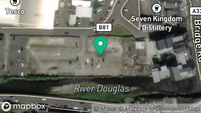 Map showing LAND BETWEEN THE RIVER DOUGLAS AND, LAKE ROAD, DOUGLAS, ISLE OF MAN, IM1 5AF