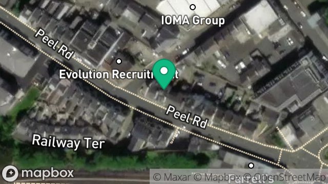 Map showing 14, PEEL ROAD, DOUGLAS, ISLE OF MAN, IM1 4LR