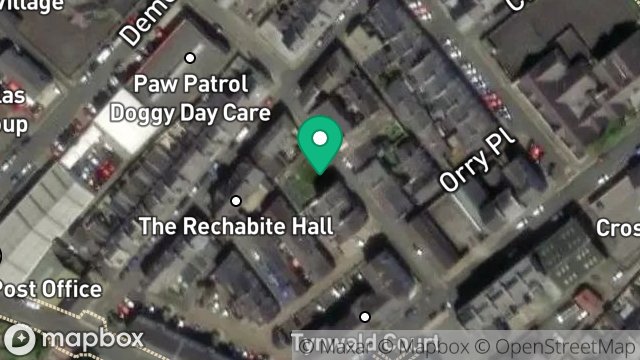 Map showing 9, ORRY STREET, DOUGLAS, ISLE OF MAN, IM1 1BW