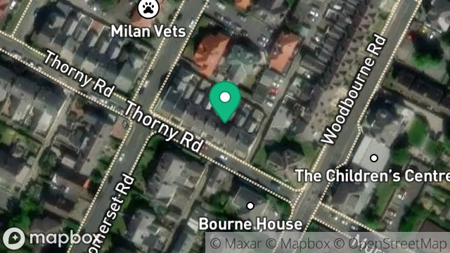 Map showing 6, THORNY ROAD, DOUGLAS, ISLE OF MAN, IM2 5ED