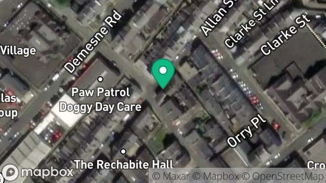 Map showing 25, ALLAN STREET, DOUGLAS, ISLE OF MAN, IM1 3DJ