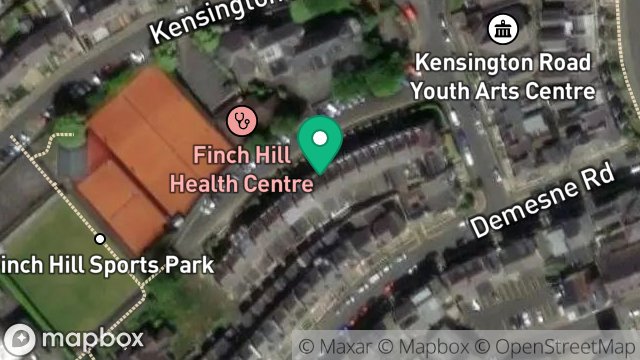 Map showing 6, GROSVENOR ROAD, DOUGLAS, ISLE OF MAN, IM1 3EN