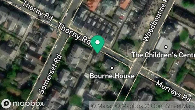 Map showing THORNY COTTAGE, THORNY ROAD, DOUGLAS, ISLE OF MAN, IM2 5EA