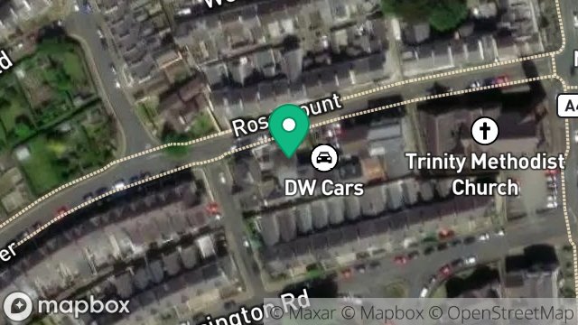 Map showing 2, EGERTON TERRACE, DOUGLAS, ISLE OF MAN, IM1 3EX