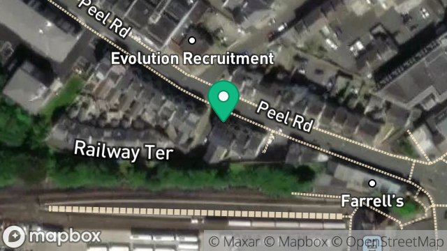 Map showing GLENDALE, 23, PEEL ROAD, DOUGLAS, ISLE OF MAN, IM1 4LS