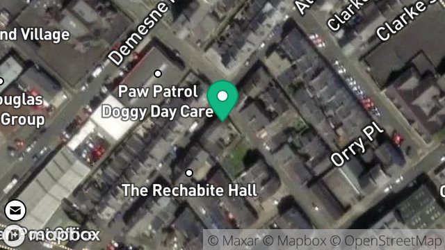 Map showing 29, ALLAN STREET, DOUGLAS, ISLE OF MAN, IM1 3DW