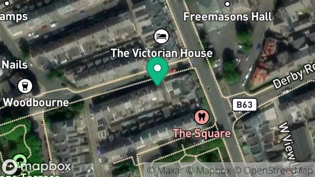Map showing 1, ALEXANDER DRIVE, DOUGLAS, ISLE OF MAN, IM2 3QD