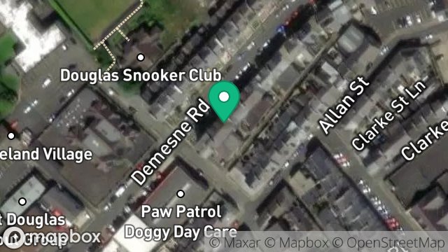 Map showing AVRON COURT, 31, DEMESNE ROAD, DOUGLAS, ISLE OF MAN, IM1 3DZ
