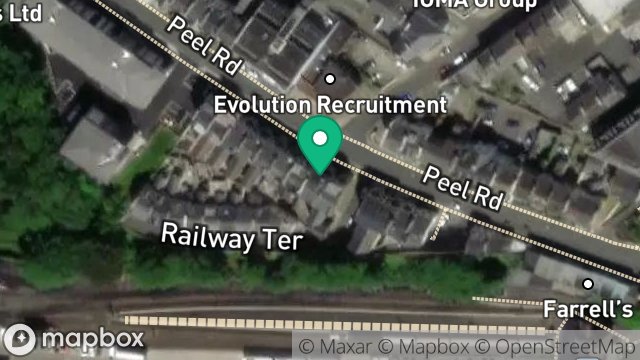 Map showing 27, PEEL ROAD, DOUGLAS, ISLE OF MAN, IM1 4LU