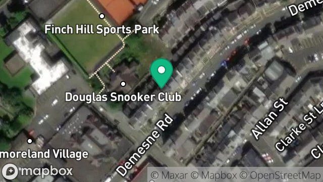 Map showing 36, DEMESNE ROAD, DOUGLAS, ISLE OF MAN, IM1 3DY