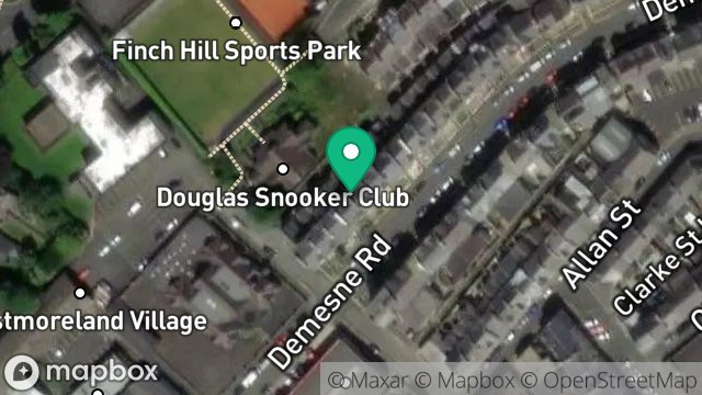 Map showing 38, DEMESNE ROAD, DOUGLAS, ISLE OF MAN, IM1 3DY