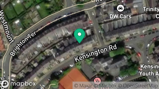 Map showing 18, KENSINGTON ROAD, DOUGLAS, ISLE OF MAN, IM1 3EP