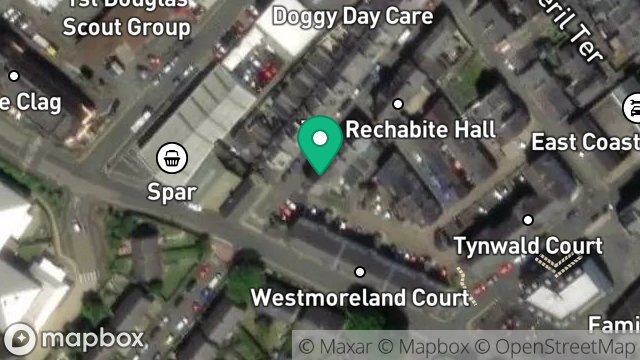 Map showing 43, ALLAN STREET, DOUGLAS, ISLE OF MAN, IM1 3DP