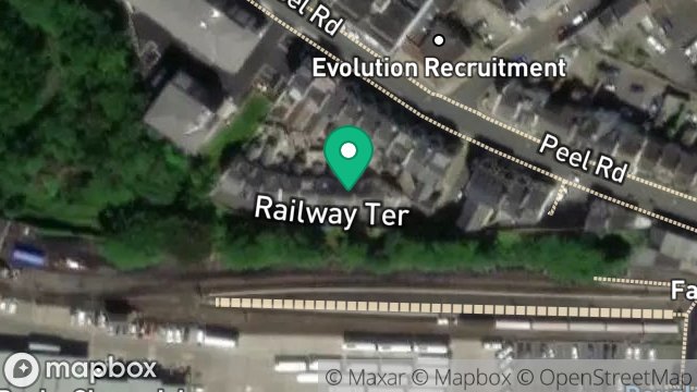 Map showing 2, RAILWAY TERRACE, DOUGLAS, ISLE OF MAN, IM1 4LT