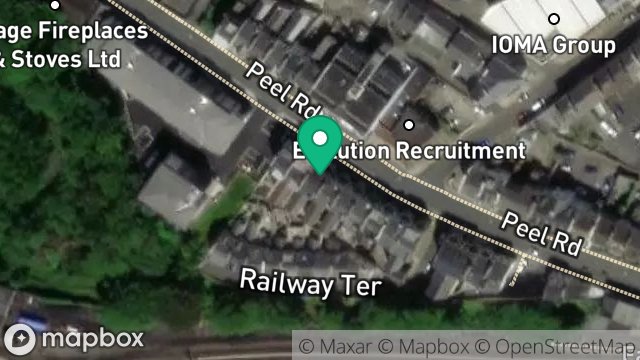 Map showing FLAT 1, NORBERT HOUSE, 37, PEEL ROAD, DOUGLAS, ISLE OF MAN, IM1 4LU