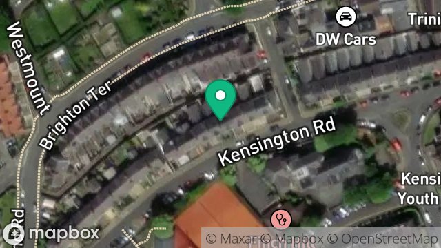 Map showing 19, KENSINGTON ROAD, DOUGLAS, ISLE OF MAN, IM1 3EP
