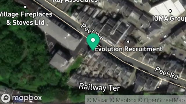 Map showing FLAT 1, 41, PEEL ROAD, DOUGLAS, ISLE OF MAN, IM1 4LU