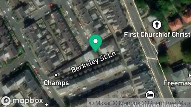 Map showing GARAGE, BERKELEY STREET LANE, DOUGLAS, ISLE OF MAN, IM2 3RN