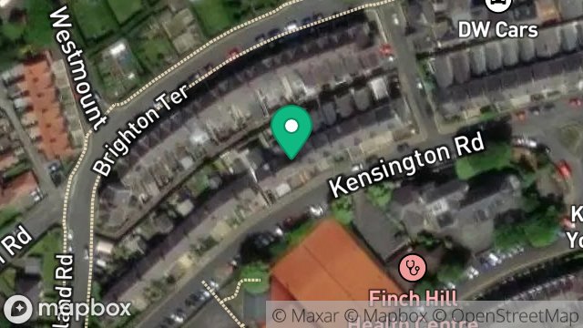 Map showing 22, KENSINGTON ROAD, DOUGLAS, ISLE OF MAN, IM1 3EP