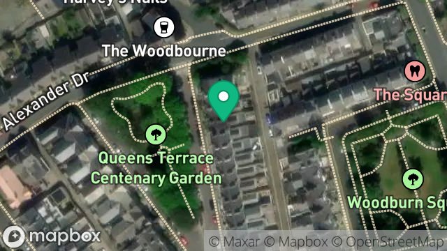 Map showing 4, QUEENS AVENUE, DOUGLAS, ISLE OF MAN, IM1 4DA