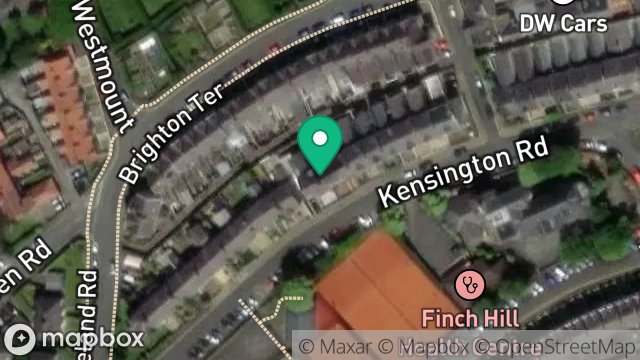 Map showing 23, KENSINGTON ROAD, DOUGLAS, ISLE OF MAN, IM1 3EP
