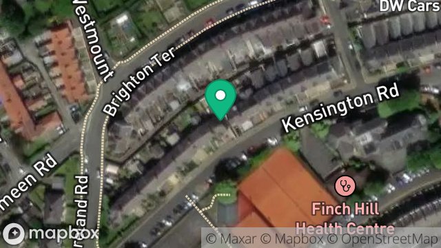 Map showing 24, KENSINGTON ROAD, DOUGLAS, ISLE OF MAN, IM1 3EW