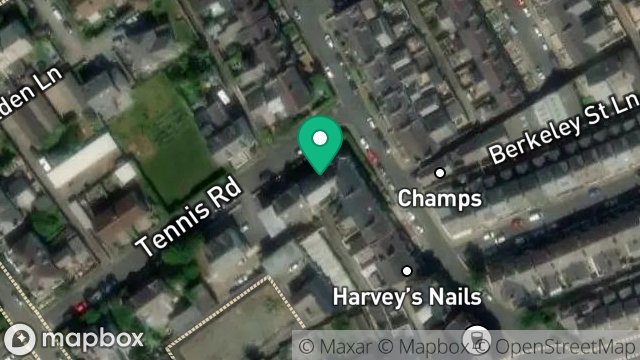 Map showing SLAIDBURN, 1, TENNIS ROAD, DOUGLAS, ISLE OF MAN, IM2 3LW