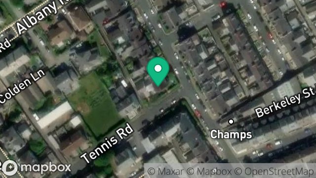 Map showing BOLLINDENE, TENNIS ROAD, DOUGLAS, ISLE OF MAN, IM2 3LN