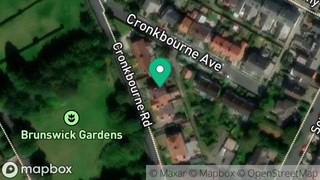 Map showing 20, CRONKBOURNE ROAD, DOUGLAS, ISLE OF MAN, IM2 3LB
