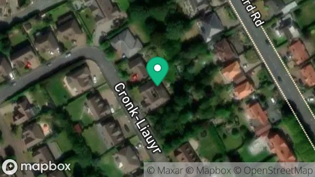 Map showing ARD BEG, 121, CRONK LIAUYR, DOUGLAS, ISLE OF MAN, IM2 5LT