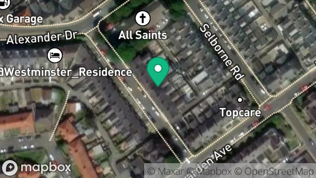 Map showing 8, PRIMROSE AVENUE, DOUGLAS, ISLE OF MAN, IM1 4EB