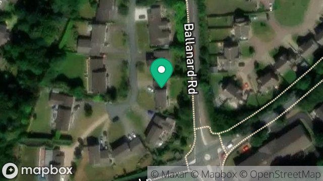Map showing 12, THE ABBEY WOODS, DOUGLAS, ISLE OF MAN, IM2 5PL