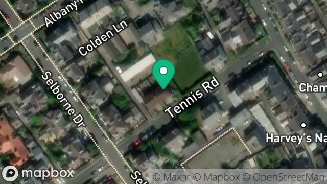 Map showing 14B, TENNIS ROAD, DOUGLAS, ISLE OF MAN, IM2 3LN