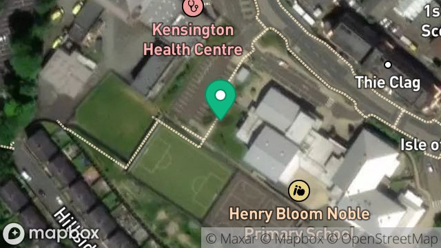Map showing NOBLES HOSPITAL, WESTMORELAND ROAD, DOUGLAS, ISLE OF MAN, IM1 4QA