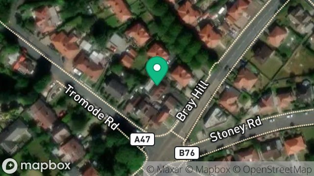 Map showing GREENVALE, BRAY HILL, DOUGLAS, ISLE OF MAN, IM2 5AW